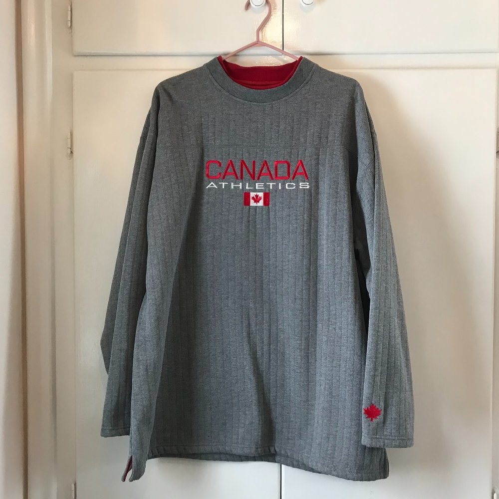 Men's Grey Canada Weather Gear Fleece Top XL